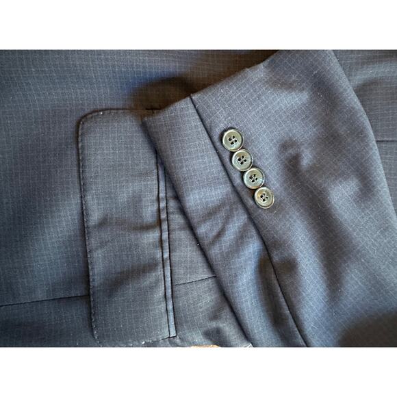 Peter Millar mens two piece wool suit 46R navy check - Picture 9 of 9